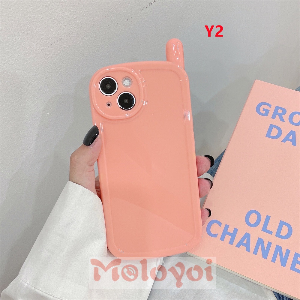 Soft Case TPU Glossy Warna Permen Macaron Vintage Untuk iPhone 13 11 12 Pro Max 11 Pro Max 13Pro Max