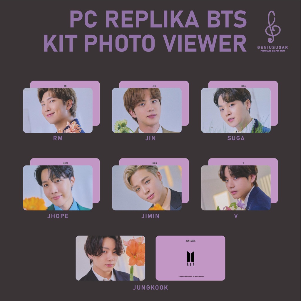 [REPLIKA BTS] PHOTOCARD KIT PHOTO VIEWER UNOFFICIAL