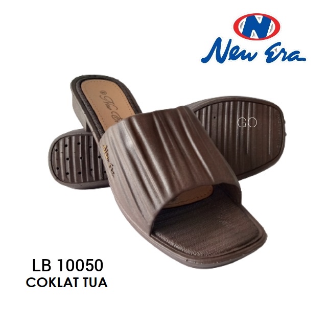 gos NEW ARRIVAL NEW ERA LB.E 10050 SANDAL SLOP KARET WANITA FLAT TEPLEK TERBARU KEKINIAN SENDAL SELOP PEREMPUAN