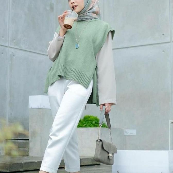 [] Vest Rompi Rajut Tali Outer tebal mkm premium