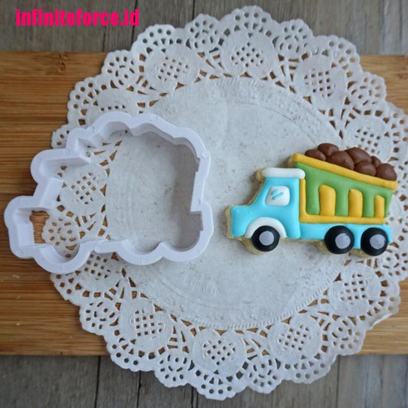 8pcs car truck Cutter Sugarcraft Cake Decorating Cookies Pastry Mould DIY