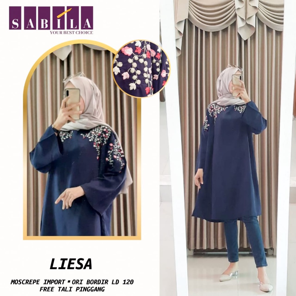 [BFS] TUNIK JUMBO HITAM dan PUTIH BORDIR MOTIF BUNGA TIARA LD 118 HIMAYA LD 116 ELVIRA LD116 ADELIA 