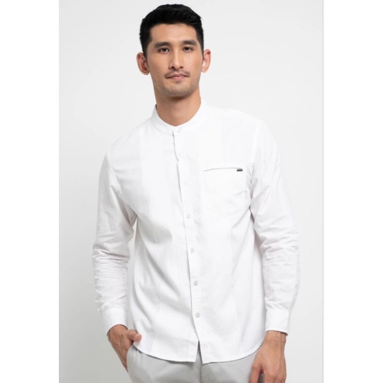 Watchout Casual - WS8118300 Kemeja Koko Putih Pakaian Muslim Pria