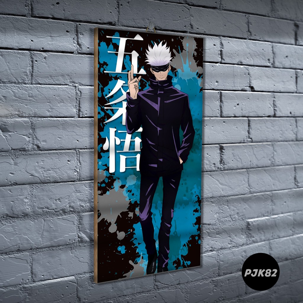 Poster Kayu Jujutsu Kaisen / Dekorasi Rumah /Poster murah/ Anime / desain / 2021 / gambar / PJK-PJK82