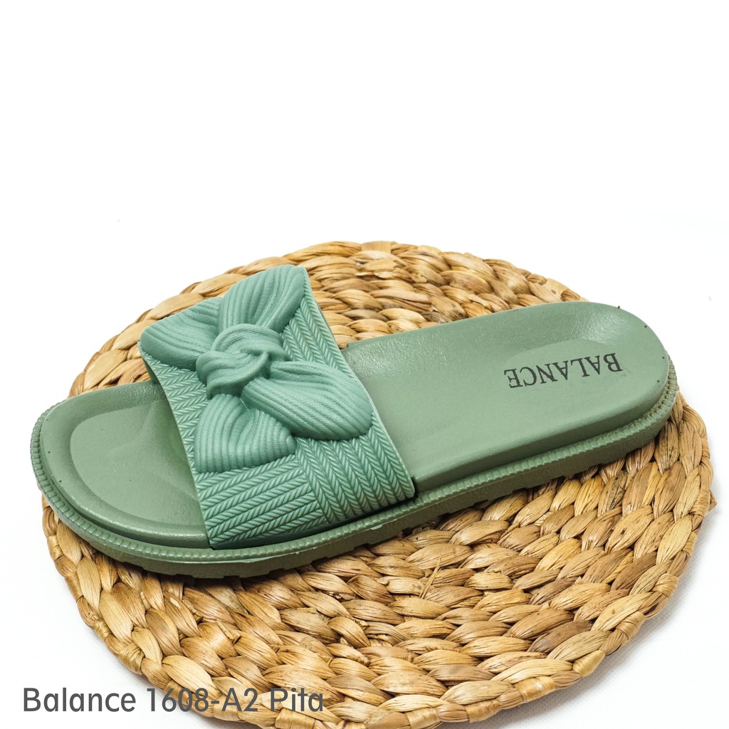 6.6 MEGA!! Sandal Slop Blc Wanita  Deli Pita 1608-A2-HIJAU