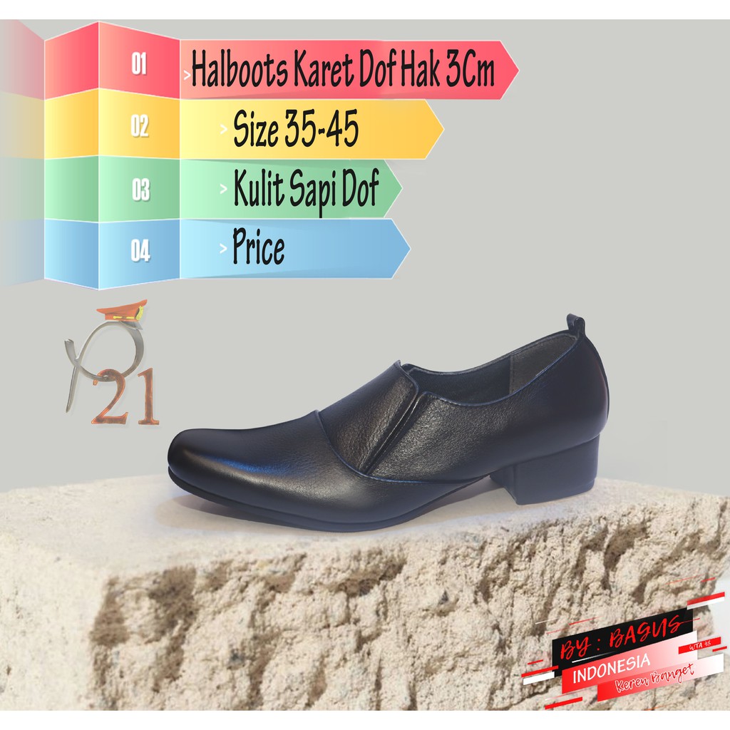 P21 SEPATU WANITA HALFBOOTH DOF P21
