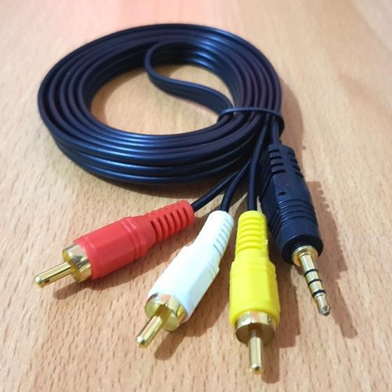 Trend-Kabel jack 3.5mm to RCA merah putih kuning