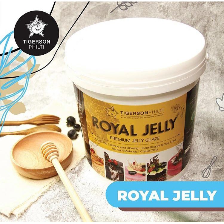 

Tigerson Royal Royal Jelly 500gr - Premium Jelly Glaze - Crystal Jelly Glaze