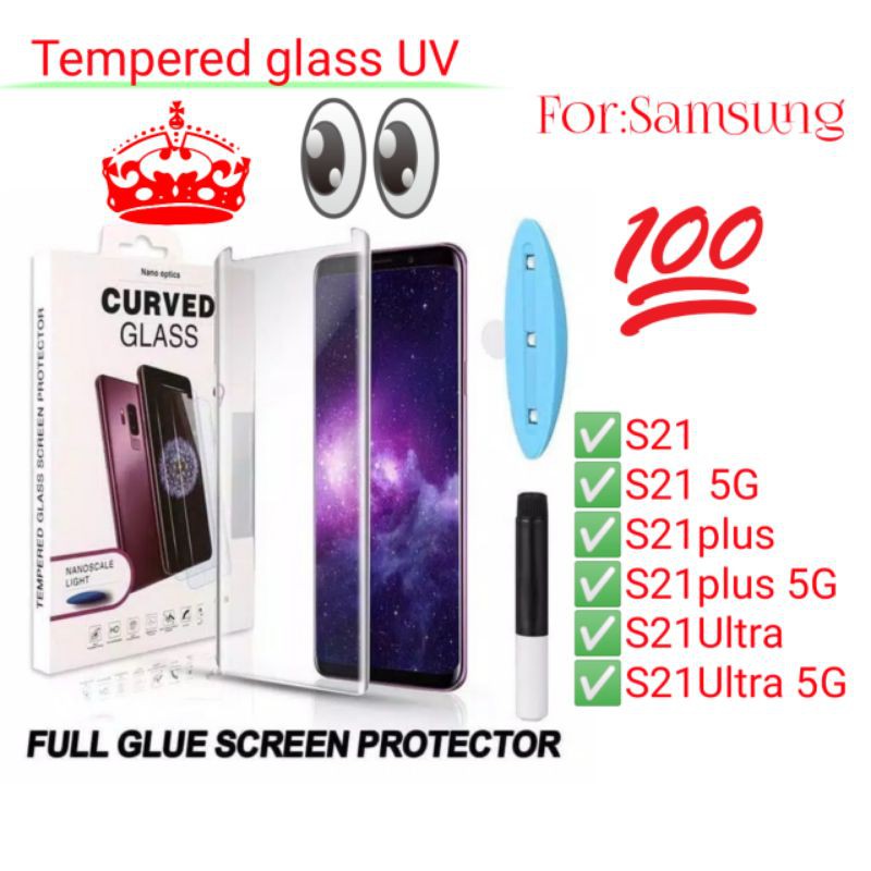 Samsung S21 S21Plus S21Ultra Plus Ultra Antigores Bening Tempered Glass Screen Guard protector TG