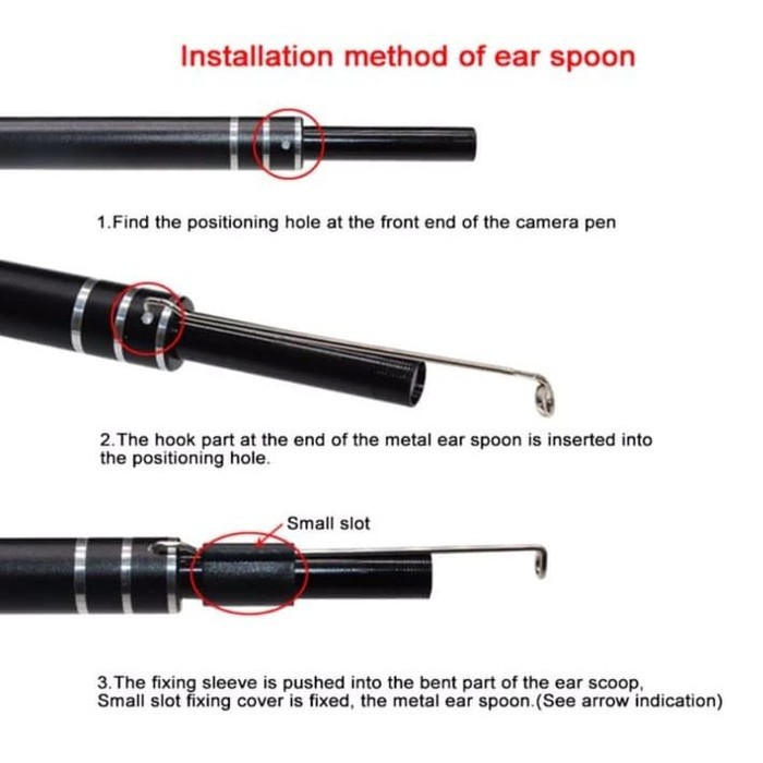 i96 USB Ear Cleaning Endoscope Visual Earpick Mini Camera Android ORI