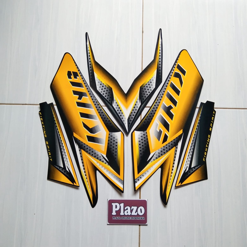 Striping motor & stiker yamaha Rx King 2008 kuning