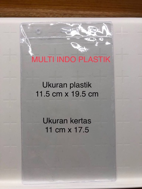 

ATH Plastik id card - plastik tanda pengenal - plastik panitia 11.5x19.5 TEBAL