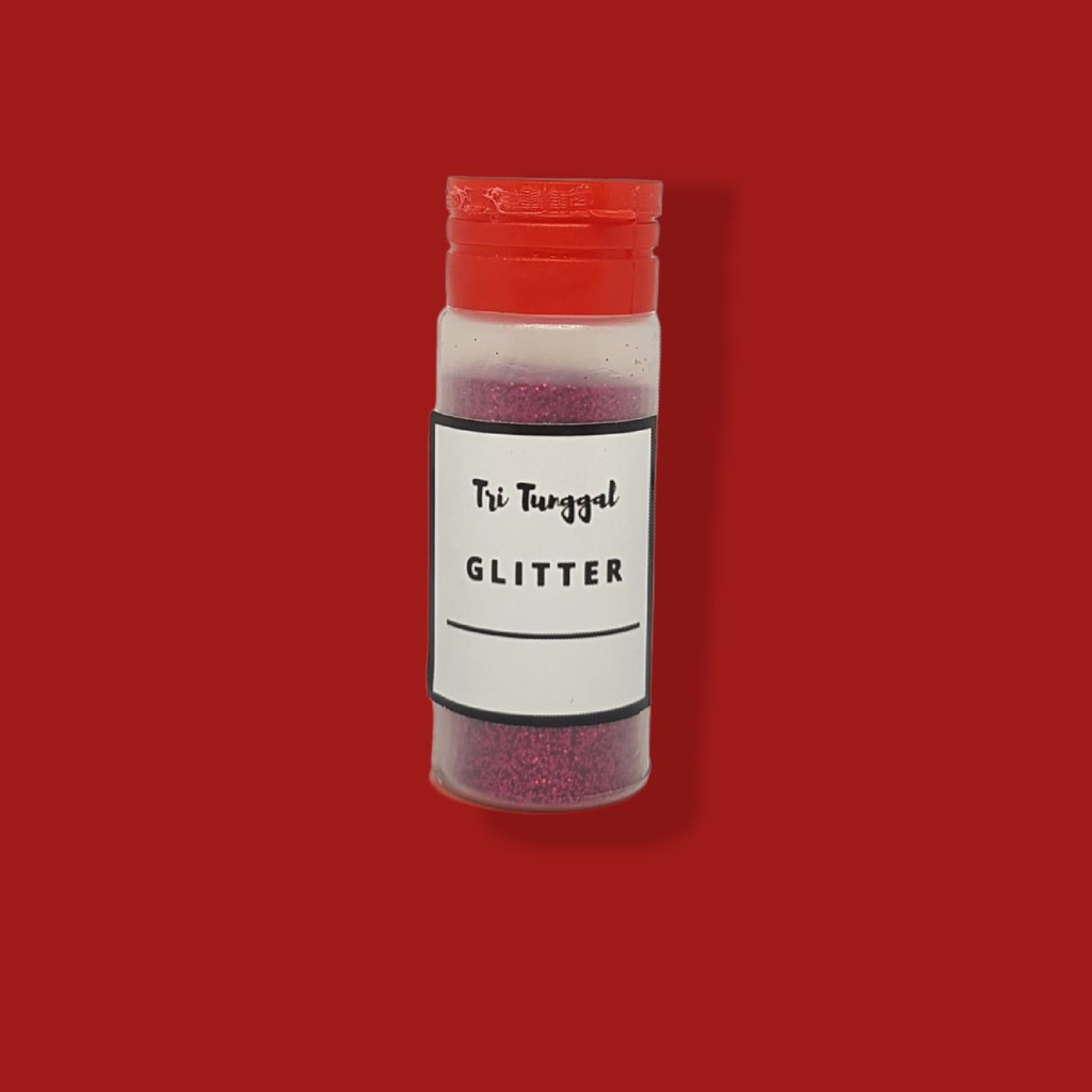 Sparkle Glitter RED 20 GR 20gr Merah Powder Bubuk Gliter Eceran Sablon Resin Pernak Pernik Padat Padatan Diy Kerajinan Kesenian Art Prakarya Seni Perlengkapan Peralatan Craft Crafting Warna Warni Paint Painting Colour Color Grosir Prakarya Malang