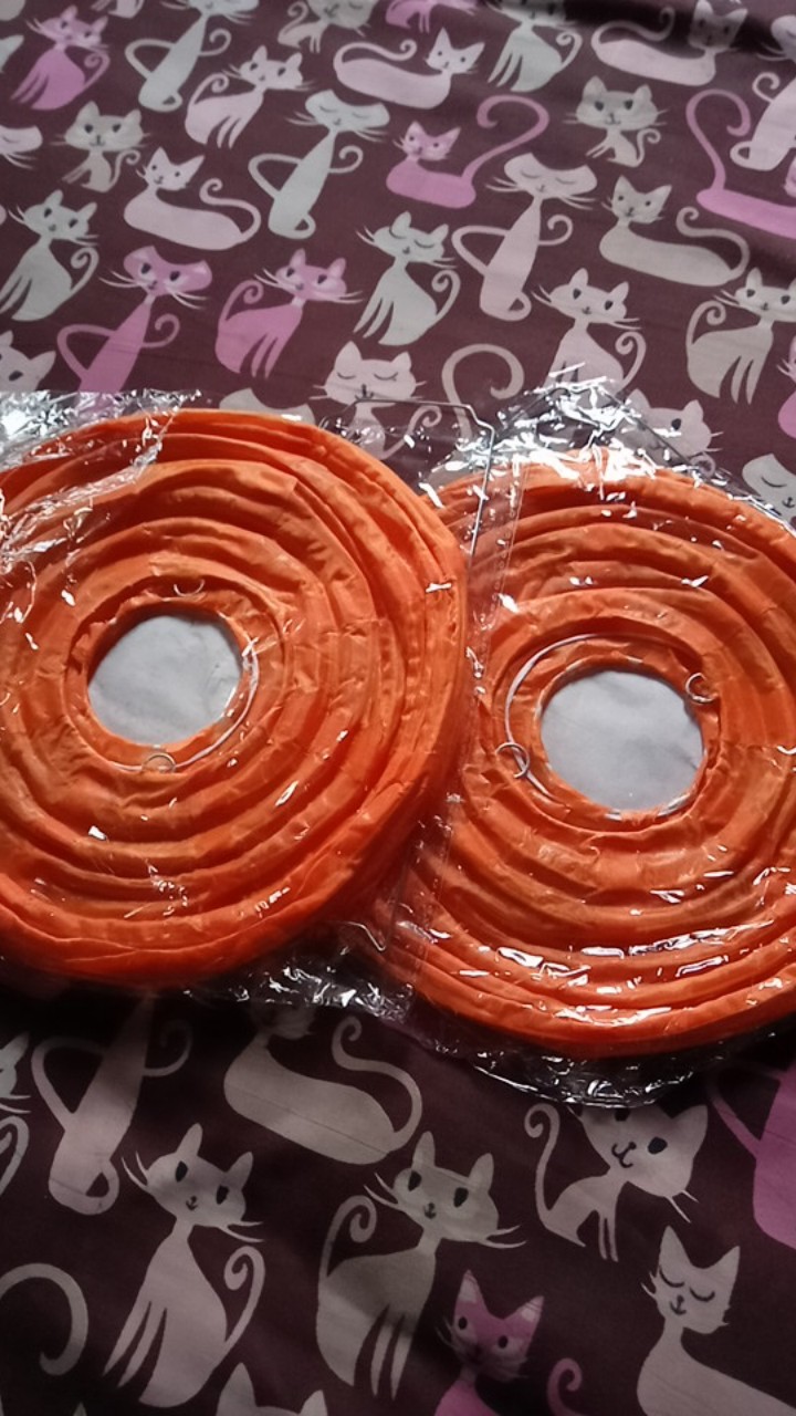 Lampion Kain Polos Warna Warni 20cm 8inch