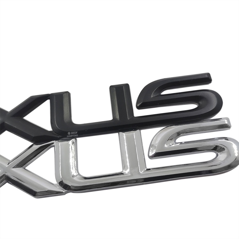 1pc Stiker Emblem Logo LEXUS Bahan ABS Warna Hitam Krom Untuk Mobil LEXUS