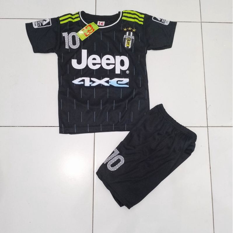 FREE NICKNAME. Setelan Jersey Bola Juve Baju Pakaian Olahraga Anak Laki Laki Terbaru