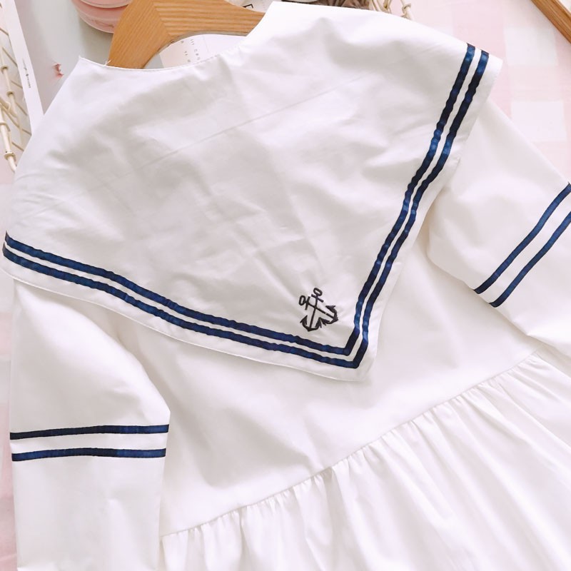 MR-61 sailor seifuku dress uniform seragam sekolah putih navy summer baju import jepang korea