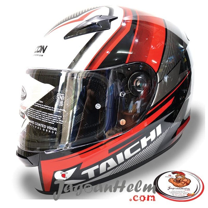 OFC CARGLOSS HELM FF CR SIRCON TAICHI FLASH RED BLACK FFCR SIRCON