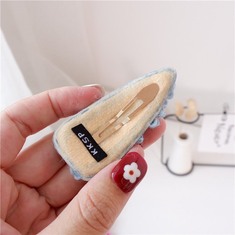 ACC150 Jepit Rambut Anak Wol Fuzzy Plush Warna Warni Korea Style Woman Hairpin Aksesoris Rambut Wanita S1177