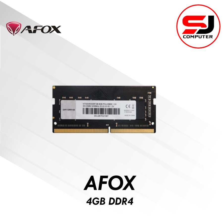 Memory Ram afox 4gb DDR4 2666Mhz / Ram Laptop