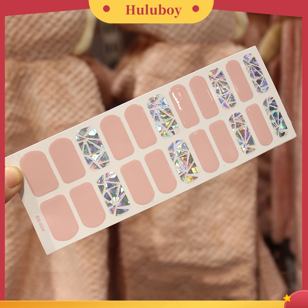 Huluboy Huluboy♡ 22pcs Stiker Kuku Mini DIY Untuk Salon