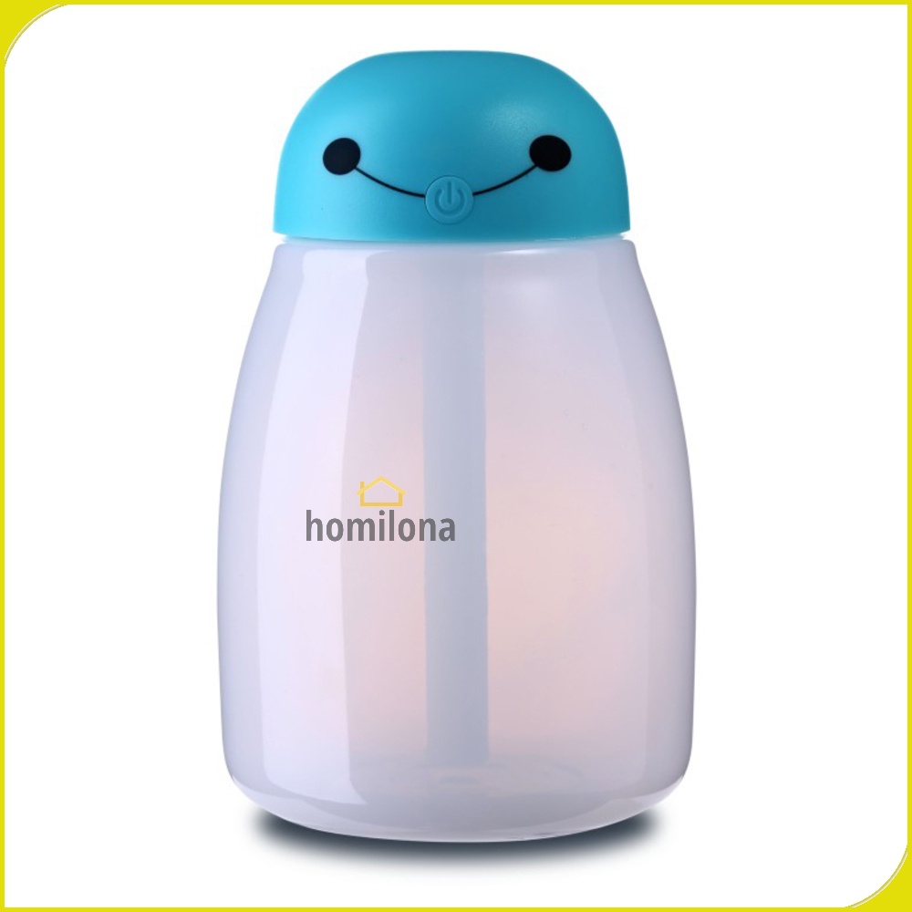 Baymax Mini Humidifier Diffuser Aromaterapi LED RGB Night Light 400ml - Taffware HUMI H803 Blue - Aromatherapy Essential Oil Burner