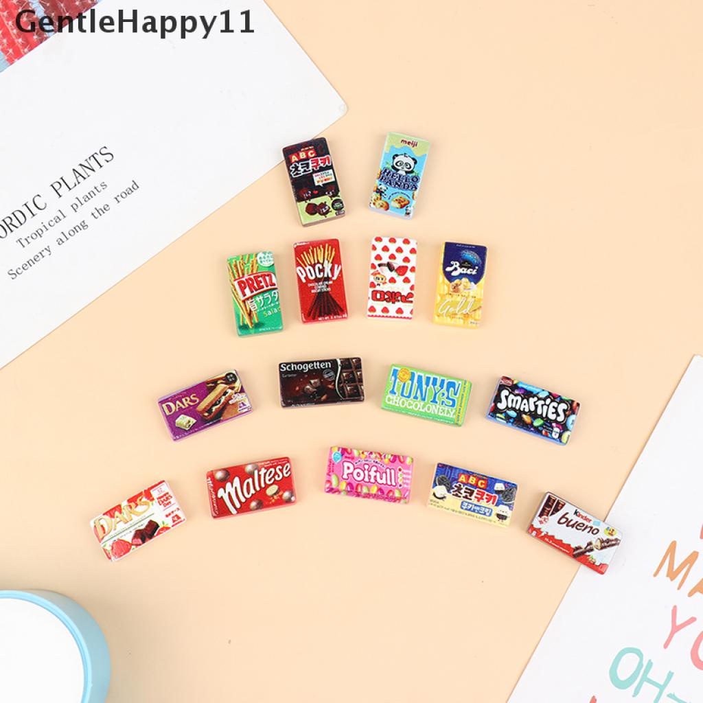 Gentlehappy 10pcs / lot Mainan Miniatur Makanan Ringan Supermarket Bahan Resin Untuk Dekorasi Dapur Rumah Boneka