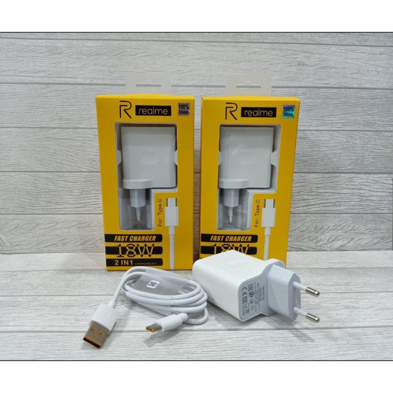 charger realme c15 c17 original fast charging 18watt