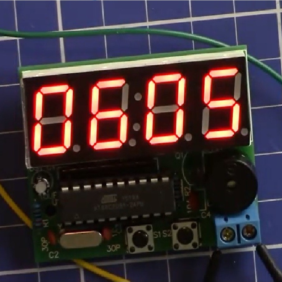 Diy Kit Jam Digital 4 Segment 4 Bits C51 Electronic Clock