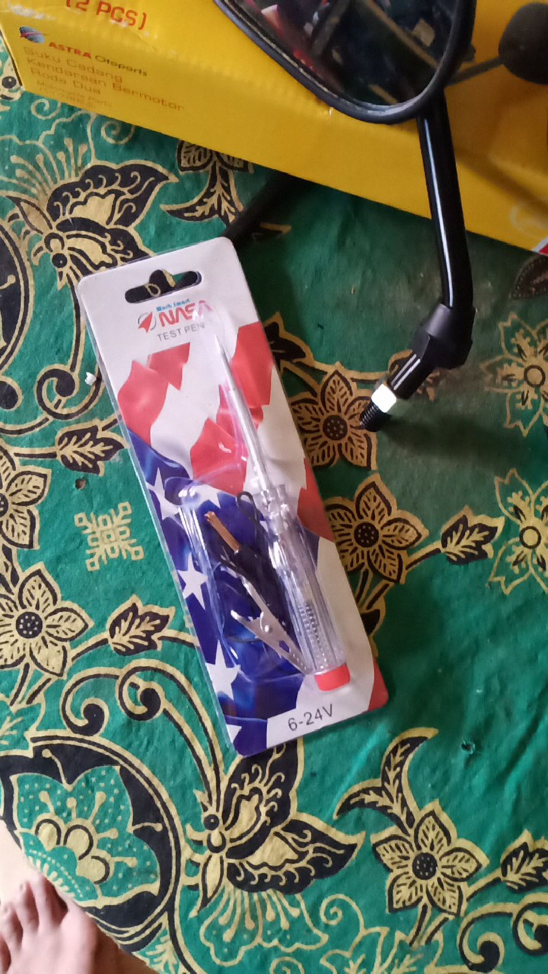Obeng Tespen Test Pen Dc Kabel Tester Aki Accu Listrik Minus Cek Arus