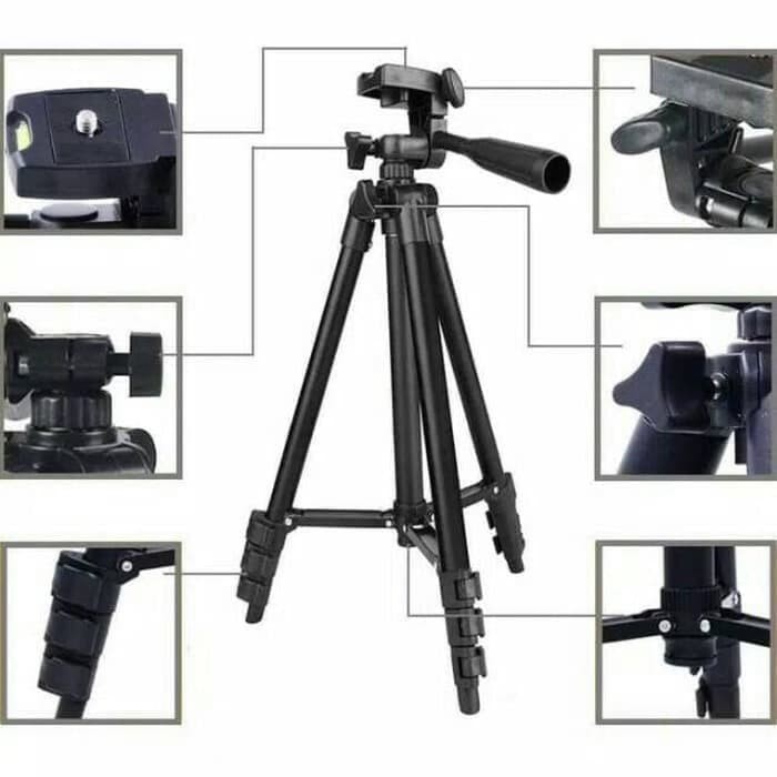 Tripod 3120 1M Black Tripod 1M Plus Holder U Setara Weifeng Teefang