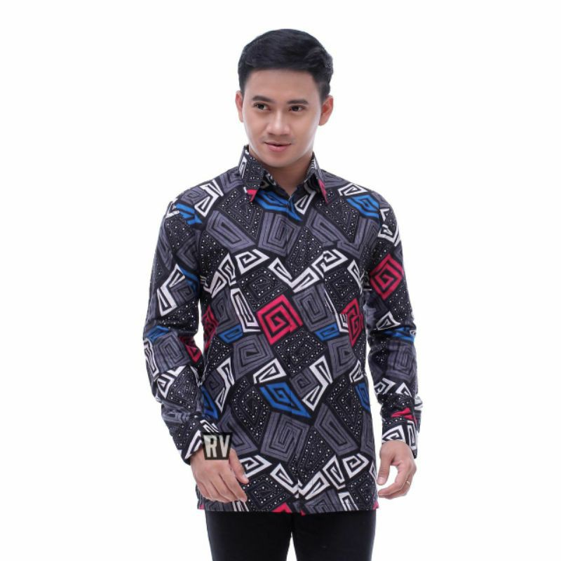 BAJU BATIK PRIA / KEMEJA BAJU BATIK PRIA LENGAN PANJANG