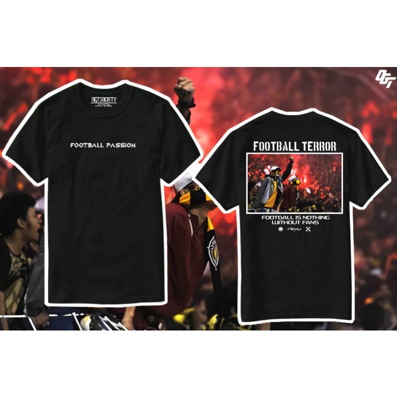 TEE FOOTBALL TERROR BLACK