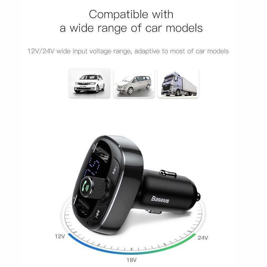 Baseus 2 in 1 USB Car Bluetooth Audio Transmitter