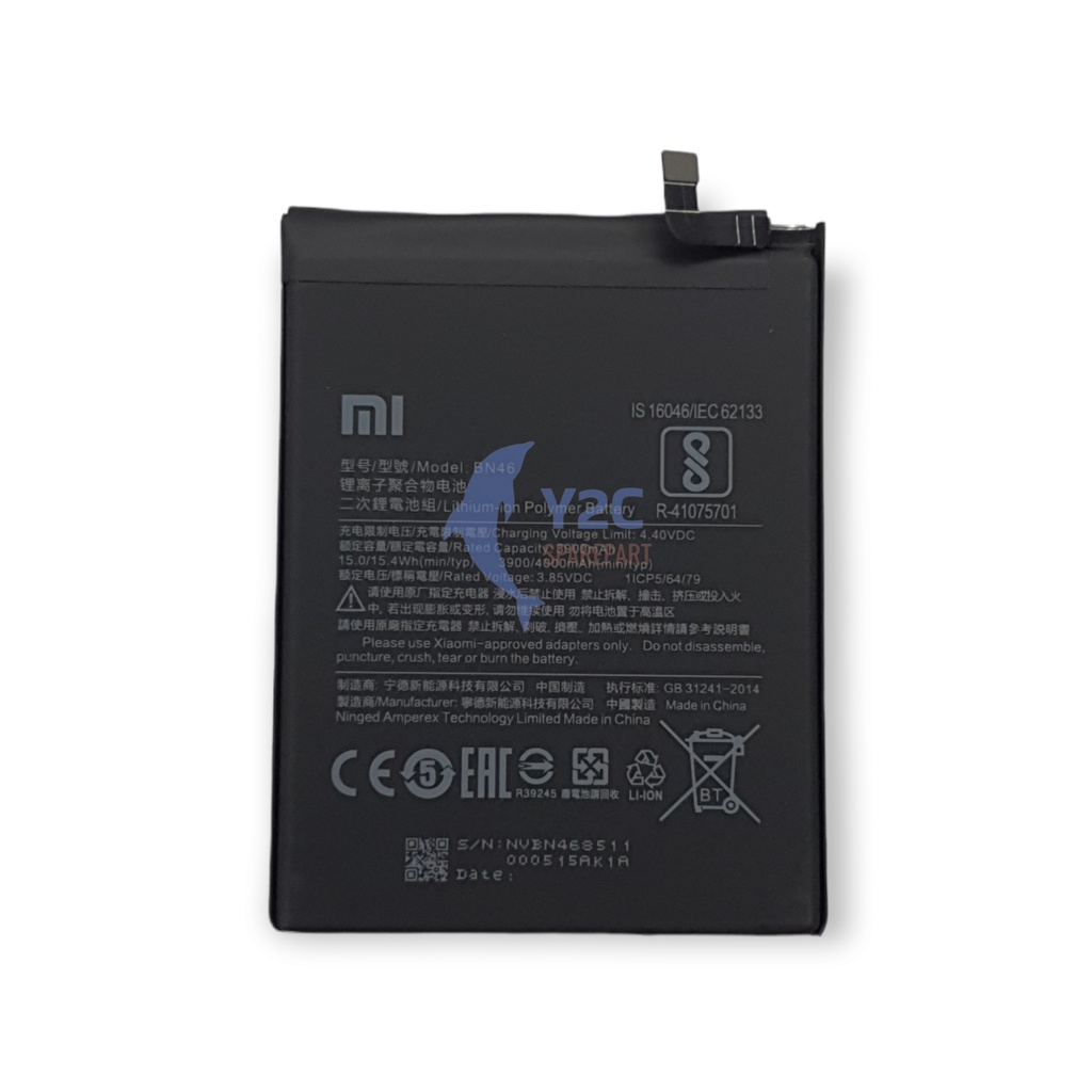 BATERAI XIAOMI REDMI 7 / REDMI NOTE 8 / BN46 ORIGINAL OEM / BATRE / BATERE / BATREI