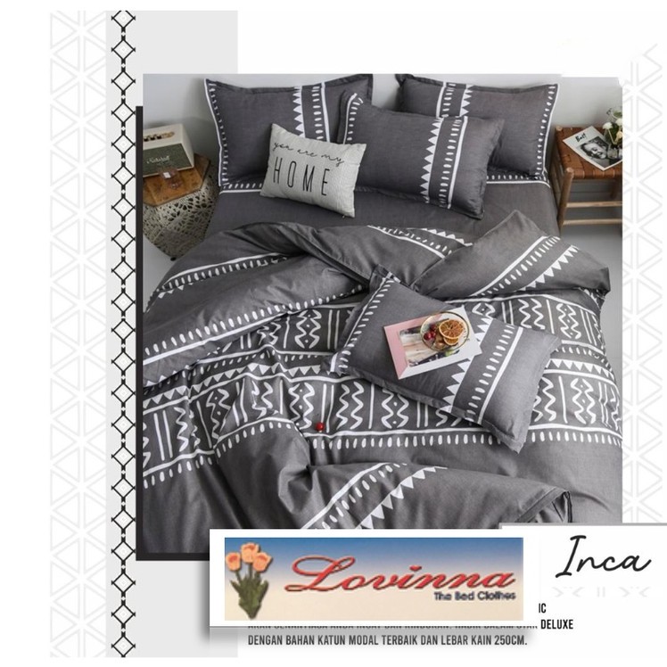 Bedcover seprai katun motif anak perempuan