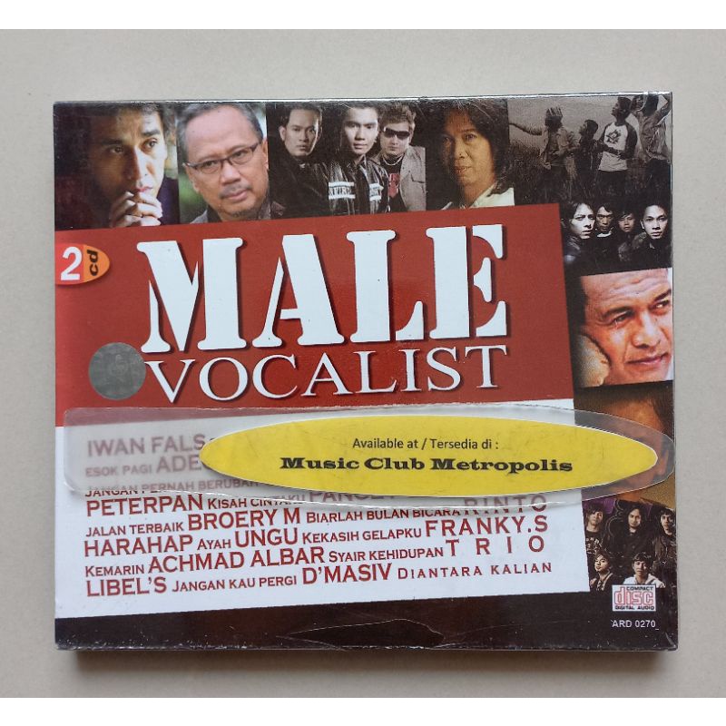 CD V.A. - MALE VOCALIST (2CD) (BROERY MARANTIKA, FATUR, HEDY YUNUS DLL)