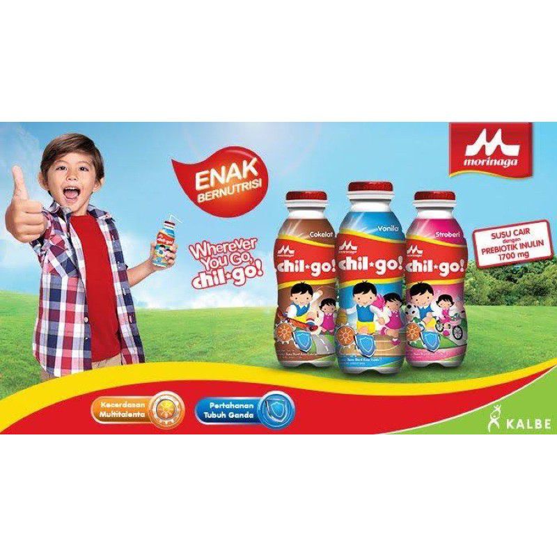 

Chil Go Morinaga paket susu uht botol isi 6x130ml