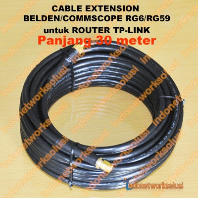 TP-LINK ROUTER CABLE EXTENSION KABEL EKSTENSION BELDEN/COMMSCOPE (30M)