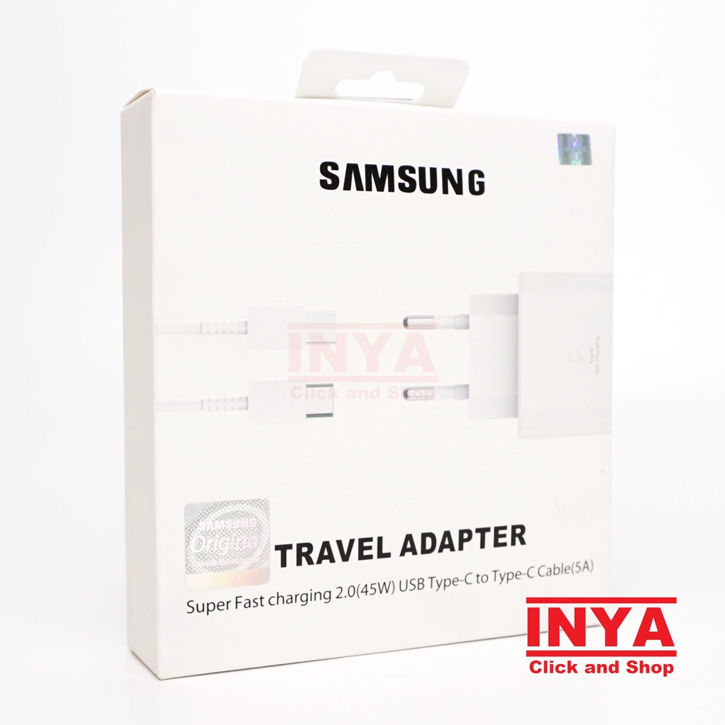 CHARGER SAMSUNG TRAVEL ADAPTER SUPER FAST CHARGING 45W TYPE-C to Type C