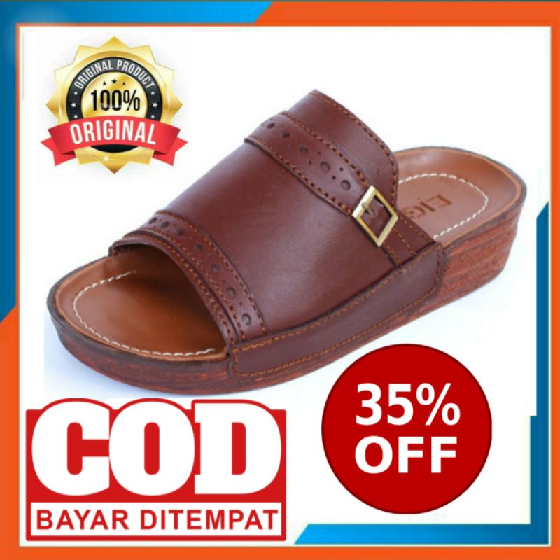 TERBARU 11.11  Sandal Pria Indian Eight Apache 39-43 Maroon Handmade Bandung Hitz...