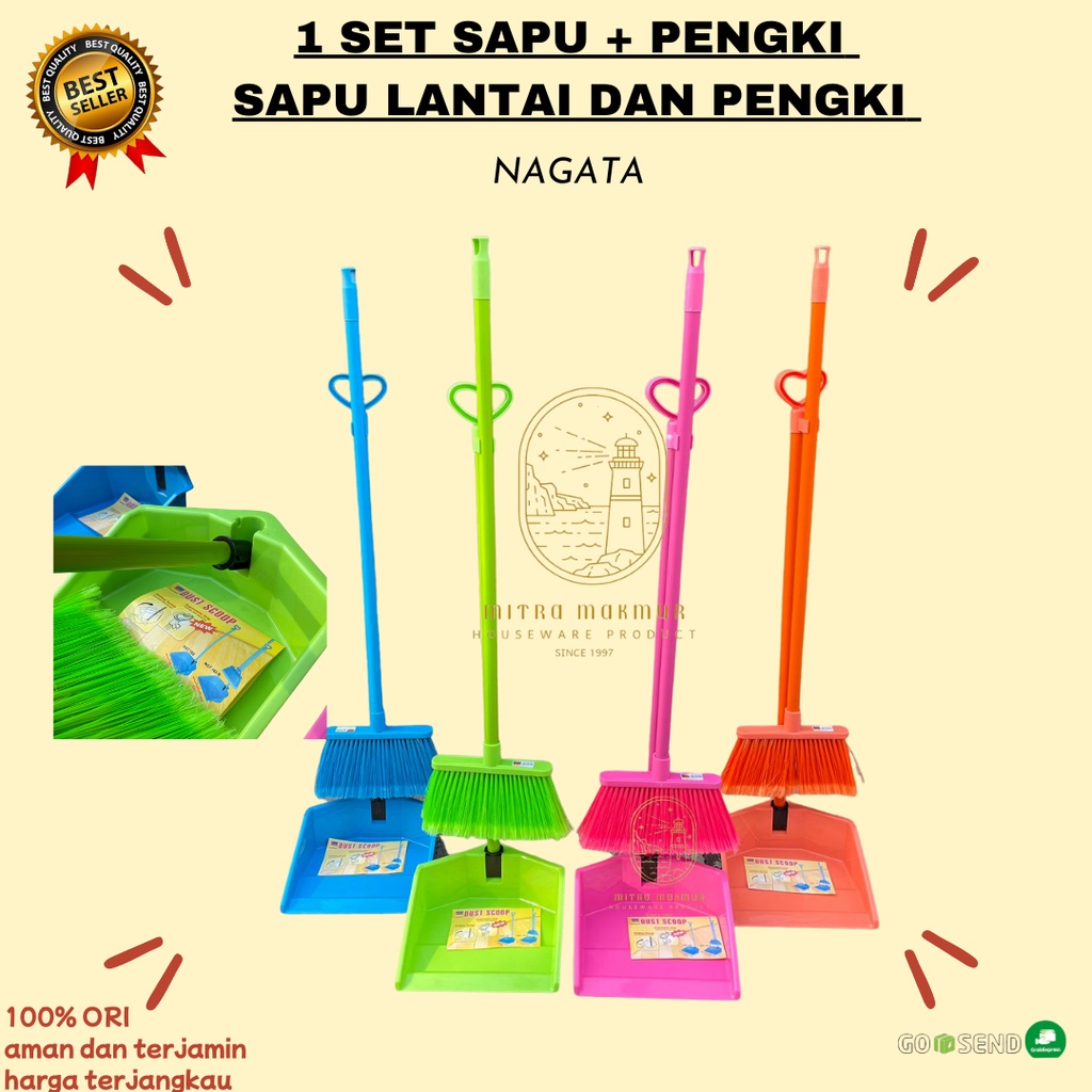 SALE!! 1 SET SAPU PENGKI NAGATA 160S / SAPU LANTAI DAN PENGKI SET