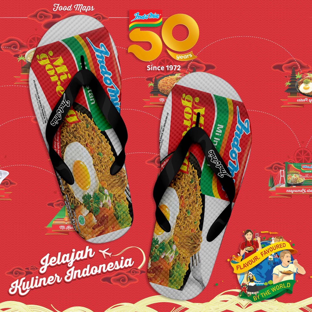 SANDAL JEPIT ANAK MIE INSTAN | SANDAL INDOMIE SENDAL JEPIT ANAK COWO LUCU