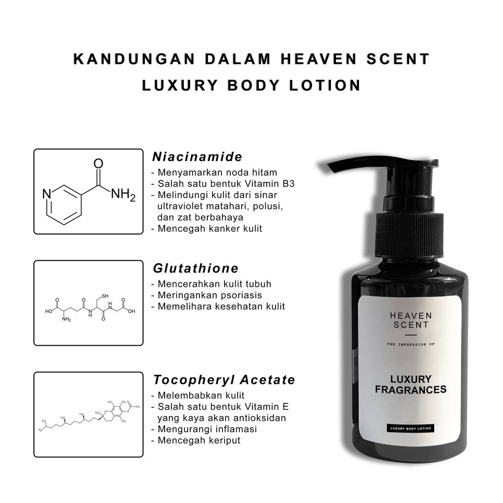 HEAVEN SCENT Luxury Body Lotion 100 ml - Inspired by Luxury Fragrances