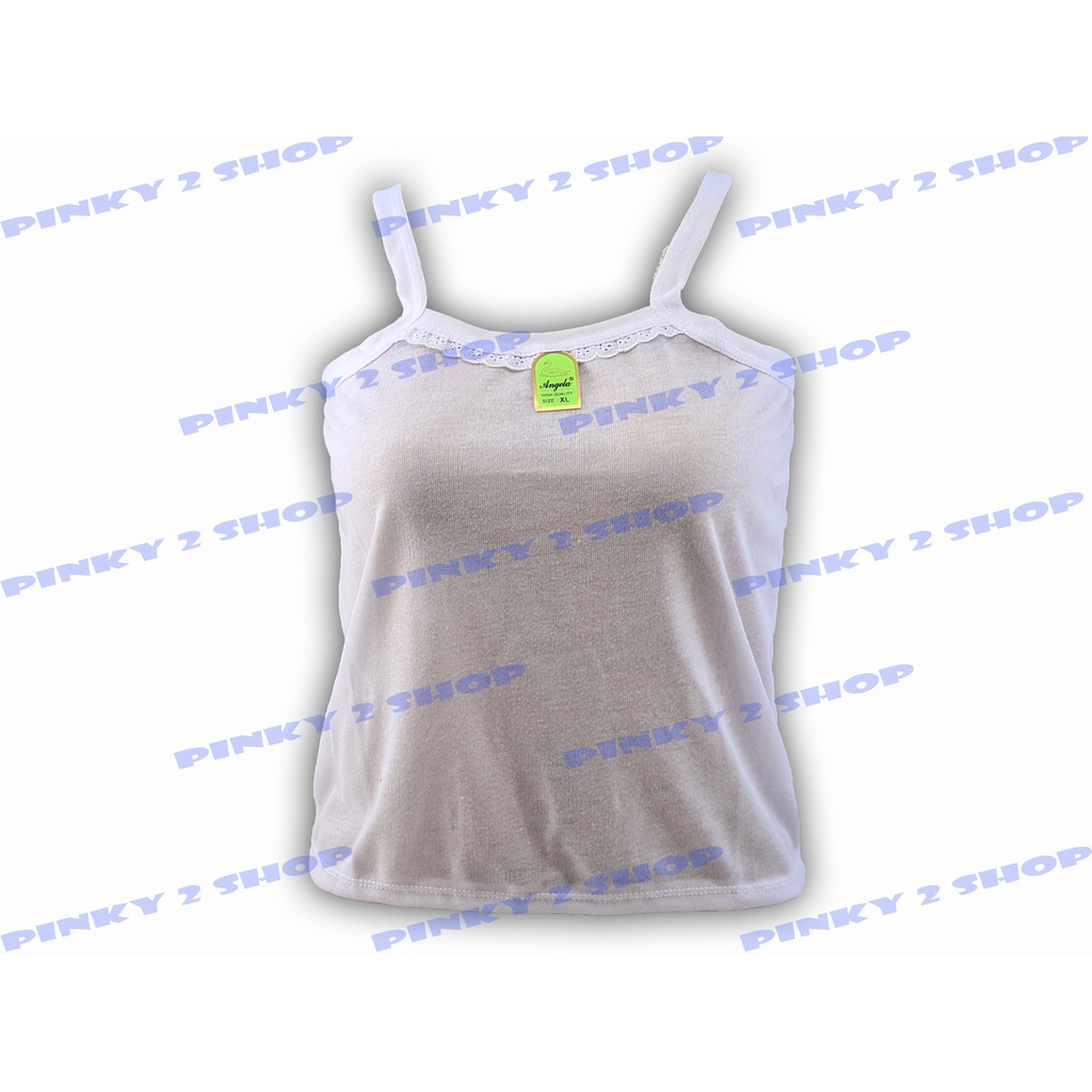 KAMISOL SINGLET TANKTOP DALAMAN ANAK SEKOLAH PUTIH POLOS SIZE M,L,XL,3L