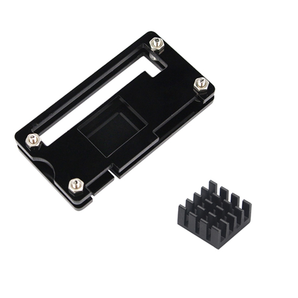 Kotak Akrilik Pelindung Dengan Heat Sink Untuk Raspberry Pi Zero 1.3 / 2 / W / Wh