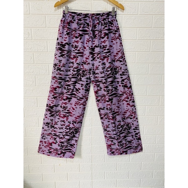 CELANA PANJANG KULOT MOTIF LEOPART #2 #KAIN RAYON ADEM HALUS