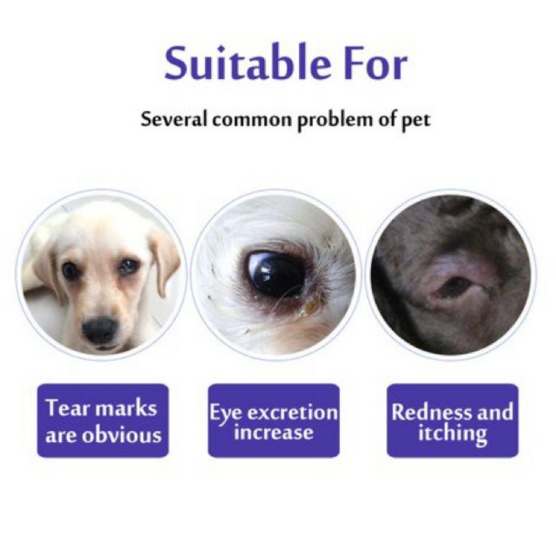 EXOTICGOODS PET EYE WIPES 100 lembar PEMBERSIH KOTORAN MATA KUCING ANJING BELEKAN TEAR STAIN TISU MATA ANJING