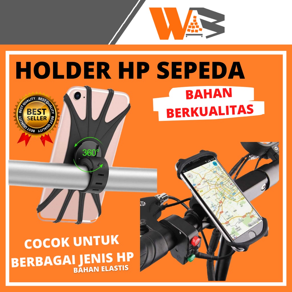 COD Holder Hp Sepeda Silicone Phone Holder Stang Speda Aksesoris Sepeda C87