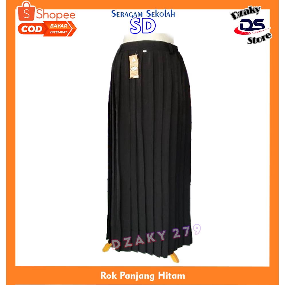 Rok Sekolah Seragam Sekolah Rok Hitam Panjang SD